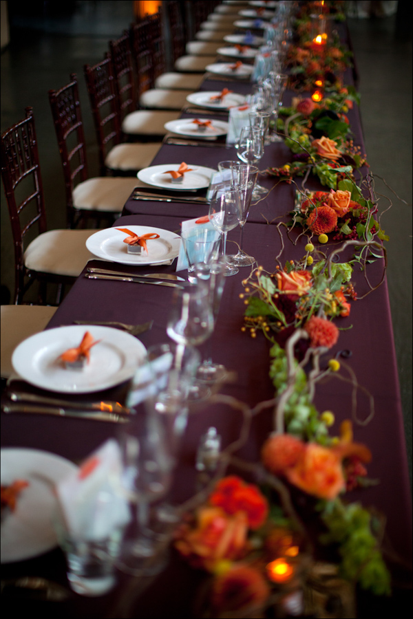 Rustic wedding reception seating arrangement - Wedding Photo by Bradley Hanson